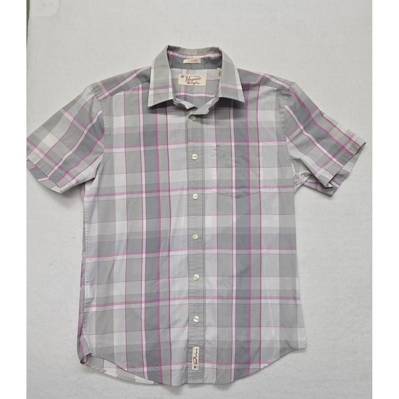 Original Penguin Other - Original Penguin Mens Small Classic Fit Plaid‎ Short Sleeve Button Down Shirt